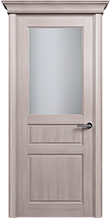 Дверь Status Classic 532 Белое сатинато Карниз Ясень