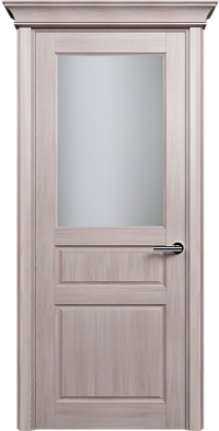 Дверь Status Classic 532 Белое сатинато Карниз Ясень