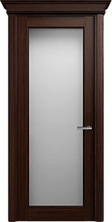 Дверь Status Classic 552 Белое сатинато Карниз Орех