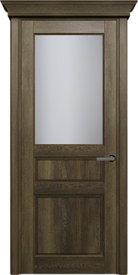Дверь Status Classic 532 Белое сатинато Карниз Дуб Винтаж