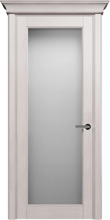 Дверь Status Classic 552 Белое сатинато Карниз Дуб Белый