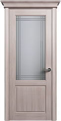 Дверь Status Classic 521 Итальянская решетка Карниз Ясень