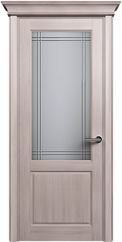 Дверь Status Classic 521 Итальянская решетка Карниз Ясень