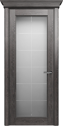 Дверь Status Classic 552 Английская решетка Карниз Дуб Патина