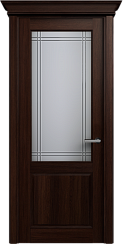 Дверь Status Classic 521 Итальянская решетка Карниз Орех