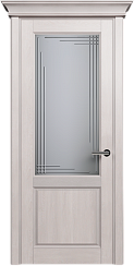 Дверь Status Classic 521 Грань Карниз Дуб Белый