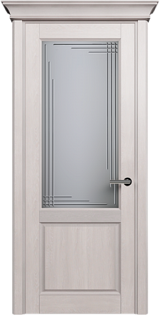 Дверь Status Classic 521 Грань Карниз Дуб Белый