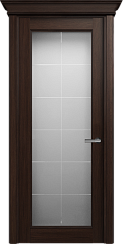 Дверь Status Classic 552 Английская решетка Карниз Орех