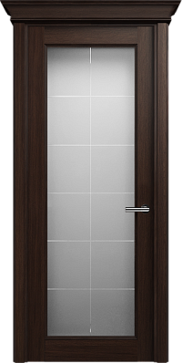 Дверь Status Classic 552 Английская решетка Карниз Орех