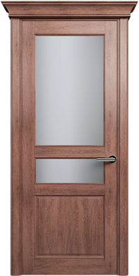 Дверь Status Classic 533 Белое сатинато Карниз Дуб Капучино