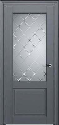 Дверь Status Classic 521 Стекло Ромб Белый