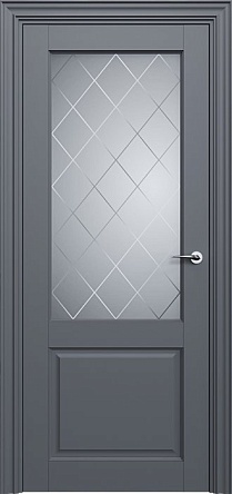 Дверь Status Classic 521 Стекло Ромб Белый