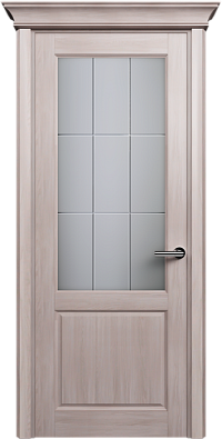 Дверь Status Classic 521 Английская решетка Карниз Ясень