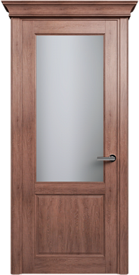 Дверь Status Classic 521 Белое сатинато Карниз Дуб Капучино