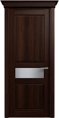 Дверь Status Classic 534 Белое сатинато Карниз Орех