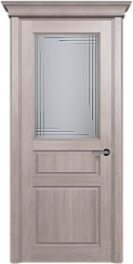 Дверь Status Classic 532 Грань Карниз Дуб Серый