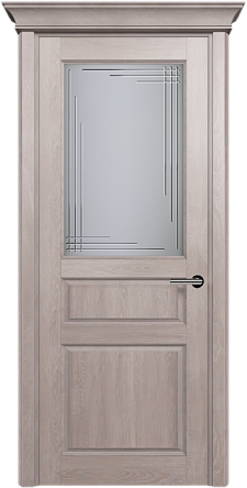 Дверь Status Classic 532 Грань Карниз Дуб Серый