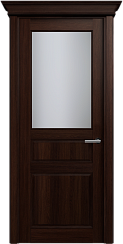 Дверь Status Classic 532 Белое сатинато Карниз Орех