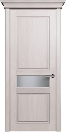 Дверь Status Classic 534 Белое сатинато Карниз Дуб Белый